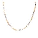 14ct Yellow And White Gold Fancy Chain 26"