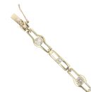 9ct Yellow Gold Cubic Zirconia Bracelet 7"