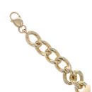 9ct Yellow Gold ID Curb Bracelet 9"