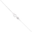 18ct White Gold 0.35ct Brilliant Cut Diamond And Multi-Gemstone Pendant And Chain 18"