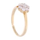 18ct Yellow Gold 0.50ct Diamond Cluster Ring