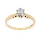 18ct Yellow Gold 0.50ct Diamond Solitaire Ring
