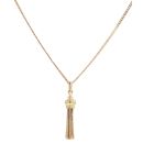 9ct Yellow Gold Tassel Pendant And Chain 18"