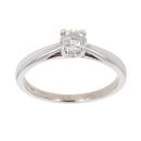 9ct White Gold 0.50ct Brilliant Cut Diamond Solitaire Ring
