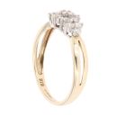9ct Yellow Gold 0.50ct Brilliant Cut Diamond Cluster Ring