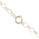 14ct Yellow and White Gold Bar and Heart Chain 20"