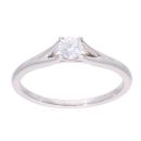 9ct White Gold 0.25ct Diamond Solitaire Ring