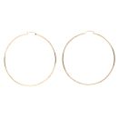 9ct Yellow Gold Plain Hoop Earrings