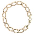 9ct Yellow Gold Curb Bracelet 9.5"