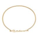 9ct Yellow Gold Personalised Script Nameplate Bangle