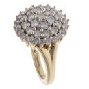 9ct Yellow Gold 1.00ct Brilliant Cut Diamond Cluster Ring