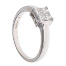 18ct White Gold 0.50ct Brilliant Cut Diamond Cluster Ring