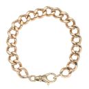 9ct Yellow Gold Curb Bracelet 8"