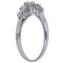 9ct White Gold 0.30ct Brilliant Cut Diamond Cluster Ring