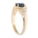 14ct Yellow Gold Solitaire Sapphire Ring