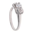 9ct White Gold Cubic Zirconia Solitaire Ring