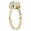 9ct Yellow Gold Cubic Zirconia Cluster Ring