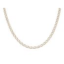 9ct Yellow and White Gold Fancy Chain 18"