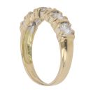 18ct Yellow Gold Moissanite Five Stone Ring
