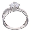 9ct White Gold Cubic Zirconia Ring