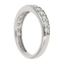 9ct White Gold 0.44ct Brilliant Cut Diamond Half Eternity Ring