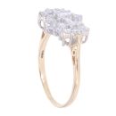 18ct Yellow Gold 2.00ct Diamond Cluster Ring