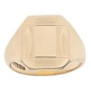 9ct Yellow Gold Patterned Signet Ring