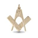 9ct Yellow Gold Masonic Pendant