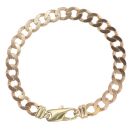 9ct Yellow Gold Curb Bracelet 8"