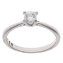 9ct White Gold 0.27ct Brilliant Cut Diamond Solitaire Ring