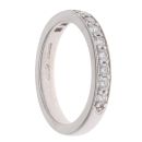 Platinum 0.40ct Brilliant Cut Diamond Half Eternity Ring