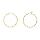 9ct Yellow Gold Twist Hoop Earrings