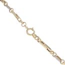 14ct Yellow And White Gold Greek Key Chain 22"