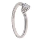 18ct White Gold 0.25ct Brilliant Cut Diamond Solitaire Ring