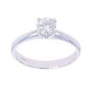 18ct White Gold 0.59ct Brilliant Cut Diamond Solitaire Ring