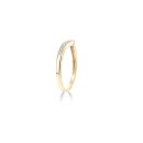 9ct Yellow Gold 0.08ct Diamond Wishbone Ring