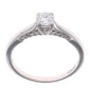 18ct White Gold 0.50ct Brilliant Cut Diamond Solitaire Ring