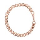 9ct Rose Gold Patterned Rollerball Bracelet 9"