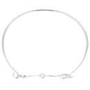 Silver Double Stirrups Bangle By Icesia