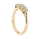 18ct Yellow Gold 0.65ct Diamond Five Stone Ring