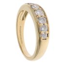 18ct Yellow Gold 0.50ct Brilliant Cut Diamond Half Eternity Ring
