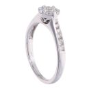 9ct White Gold 0.50ct Diamond Cluster Ring