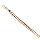 9ct Yellow Gold Double Curb Bracelet 8.5"