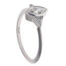 18ct White Gold 0.95ct Marquise And Trillion Cut Diamond Solitaire Ring