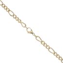 9ct Yellow Gold Figaro Chain 22"