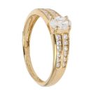 18ct Yellow Gold Cubic Zirconia Ring