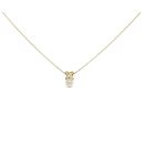 18ct Yellow Gold Pearl Pendant and Belcher Chain 16"