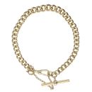 9ct Yellow Gold Albert T-Bar Bracelet 8"
