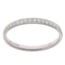 18ct White Gold 0.20ct Brilliant Cut Diamond Half Eternity Ring