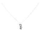 Sterling Silver Personalised Script Pendant